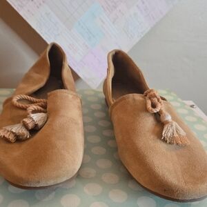 Toms Tan Suede Shoes